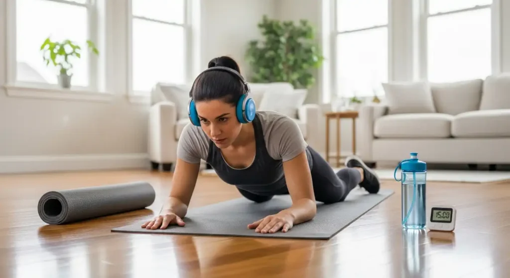 “Quick no-equipment cardio session for burning calories fast”